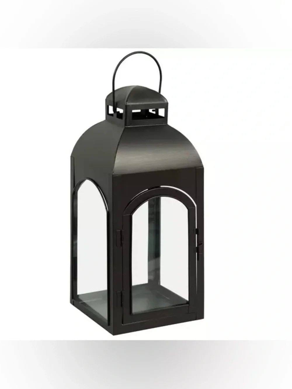 Black Arch Metal Lantern